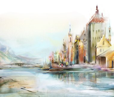 Öğleden sonra güneş ışığı da Zurich