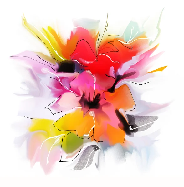 Абстрактный цветочный фон — стоковое фото