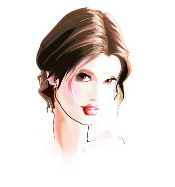 güzel romantik kadın