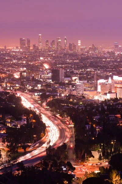 Λος Άντζελες Καλιφόρνια πόλη στον ορίζοντα — Φωτογραφία Αρχείου