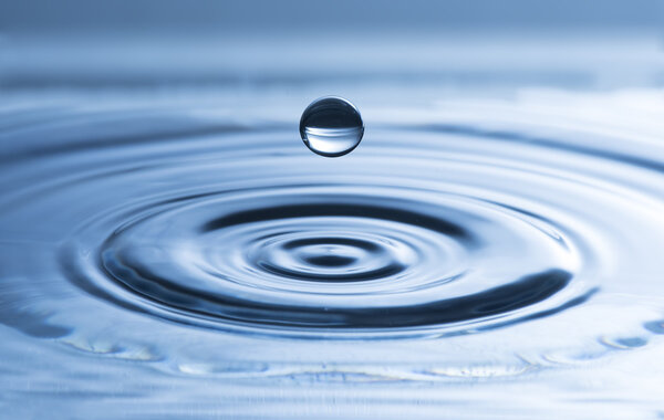 Water drop close up