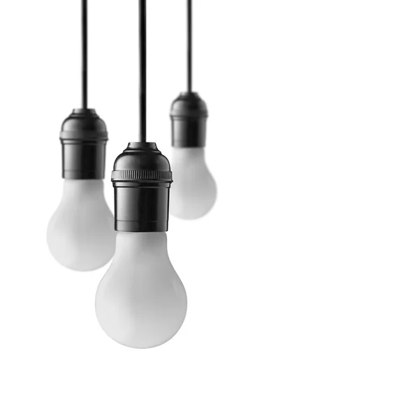 Hängande lampor isolerad på vit bakgrund — Stockfoto