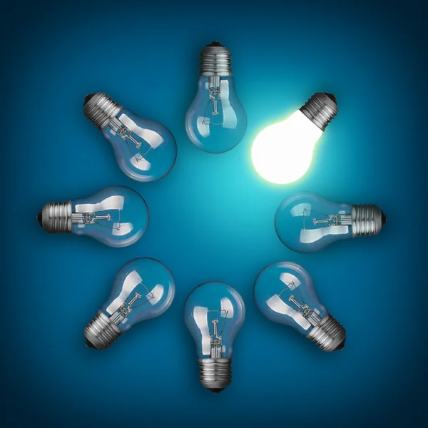 Light bulbs — Stockfoto