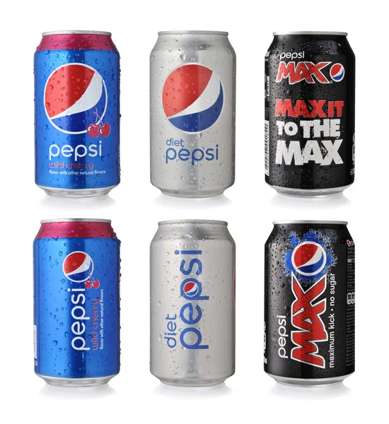 Pepsi blikjes — Stockfoto