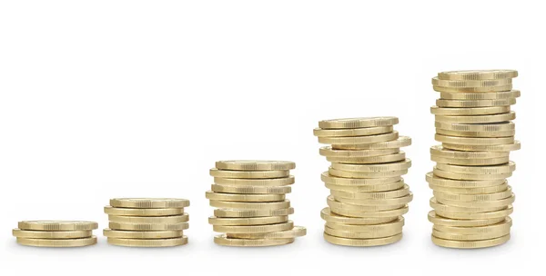 Stacks of coins — Stock Photo, Image