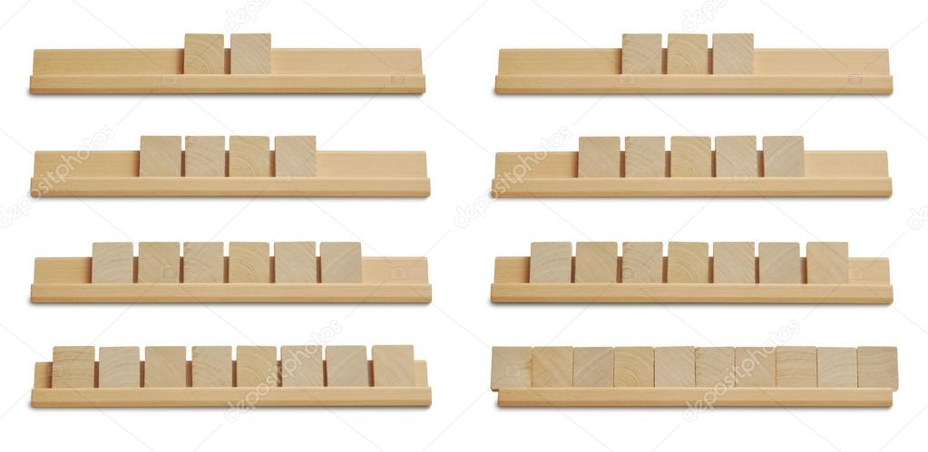 Blank wood tiles