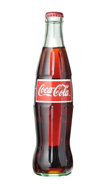 Coca-Cola klassische Glasflasche — Stockfoto