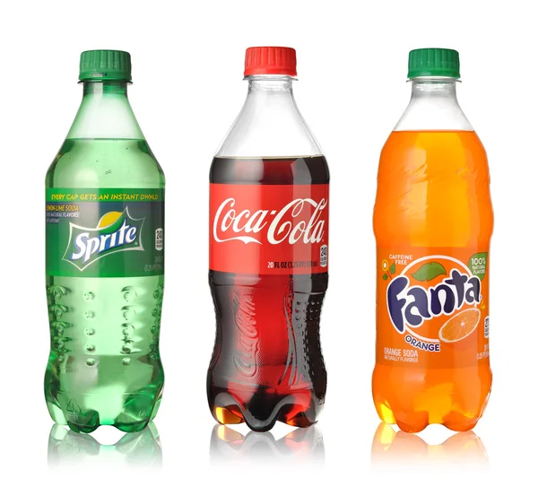 Coca-Cola, Fanta e Sprite Fotos De Bancos De Imagens
