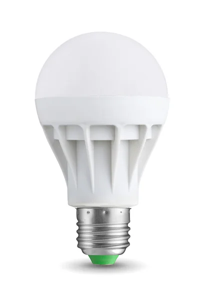 Lampadina LED isolata su sfondo bianco — Foto Stock