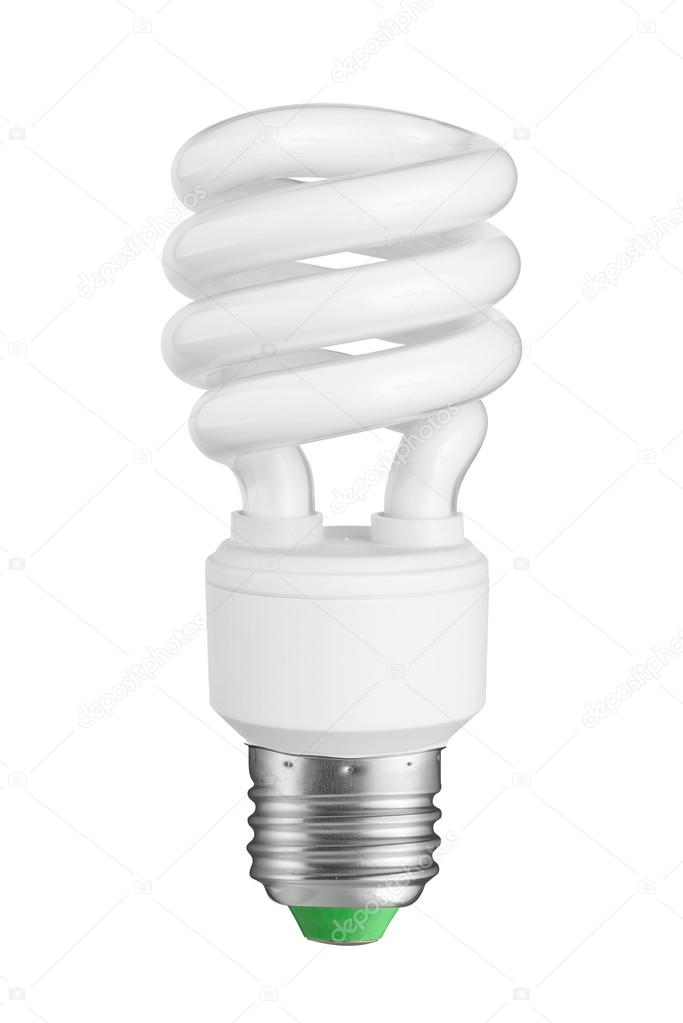 light bulb. Isolated on white