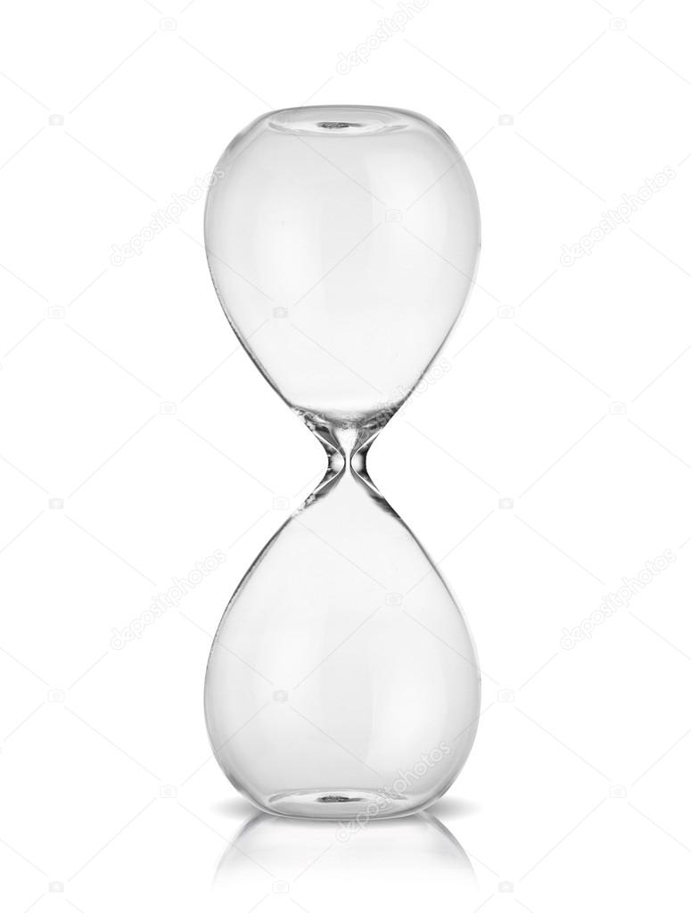 hourglass isolated on white background