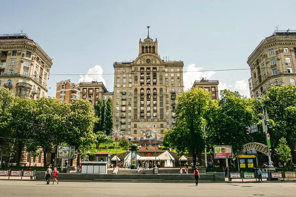 General View Khreshchatyk Main Street Kyiv Ukraine May 2011 High — Stock Photo, Image