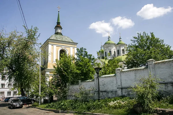 Helig Förbön Podil Church Stil Med Ukrainska Barock Historiska Centrum — Stockfoto