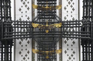 1932 - 1933 yılları arasında, Holodomor (Ukrayna 'daki büyük açlık) kurbanlarına adanmış Holodomor kurbanları için anıt parçası. Kyiv, Ukrayna. Kasım 2020