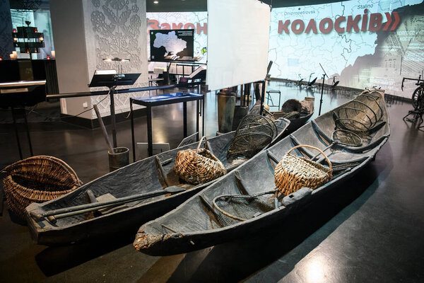 Museum in the Memorial to the victims of the Holodomor, dedicated to victims of the Holodomor or big hunger in Ukraine 1932 - 1933. Kyiv, Ukraine. November 2020