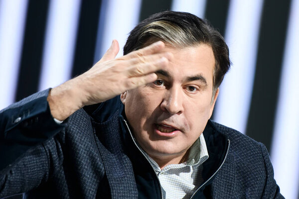 Former President of Georgia, Georgian and Ukrainian politician Mikheil Saakashvili in Kyiv, Ukraine. December 2020. High quality photo