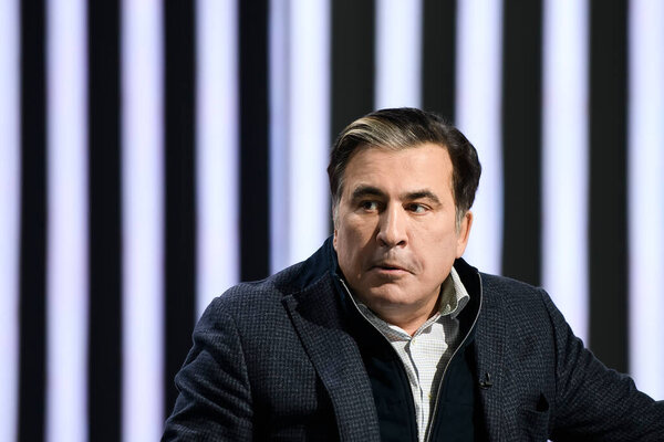 Former President of Georgia, Georgian and Ukrainian politician Mikheil Saakashvili in Kyiv, Ukraine. December 2020. High quality photo