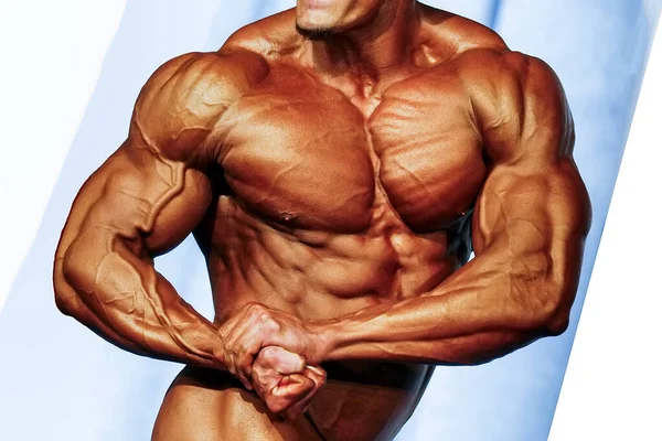 Bodybuilder Athlet Oberkörper Hochwertiges Foto — Stockfoto