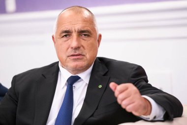 Bulgaristan başbakanları Ukrayna ziyareti sırasında Boyko Borisov. Kyiv, Ukrayna, Mayıs 2018