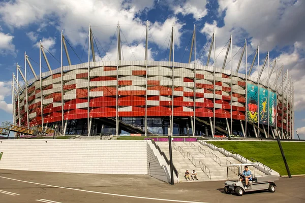 Exterior Estádio Nacional Pge Narodowy Varsóvia Polônia Junho 2012 Foto — Fotografia de Stock