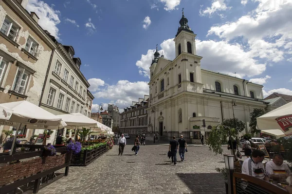 Polonya Varşova Nın Nowe Miasto Semtinde Pauline Kutsal Ruh Kilisesi — Stok fotoğraf
