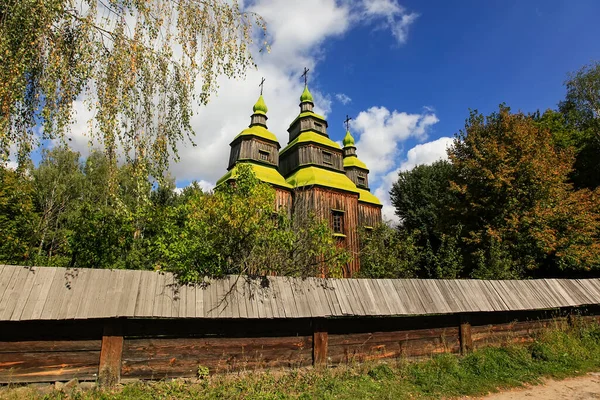 Ancienne Église Bois Saint Grand Martyr Paraskeva Pyrogiv Ukraine Septembre — Photo