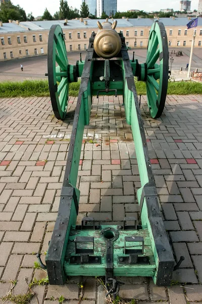 Oude Kanonnen Kiev Fort Complex Van Fortificatie Gebouwen Stad Kiev — Stockfoto