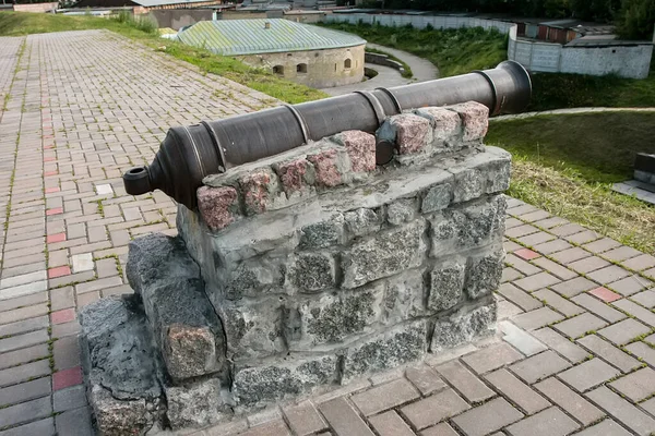 Old Cannons Kyiv Fortress Complex Fortification Buildings Town Kyiv Ukraine — Stock Photo, Image