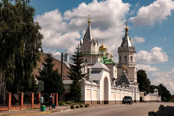 Ortodoxa Heliga Treenighetens Trogna Patriarkala Kloster Korets Rivneregionen Ukraina Augusti — Stockfoto