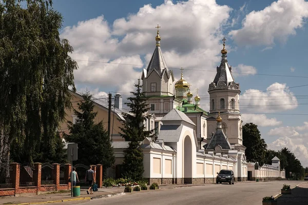 Orthodox Holy Trinity stauropegial patriarchal Convent in Korets, Rivne region, Ukraine. August 2021 — Stock Photo, Image