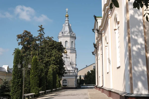 Ortodoxa Heliga Treenighetens Trogna Patriarkala Kloster Korets Rivneregionen Ukraina Augusti — Stockfoto