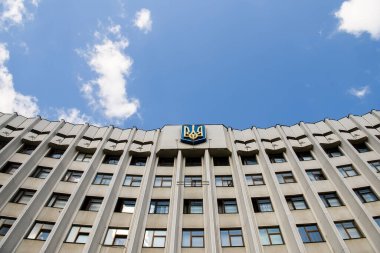 İvano-Frankivsk Bölge İdare Binası, UKRAINE, Eylül 2021. Yüksek kalite fotoğraf