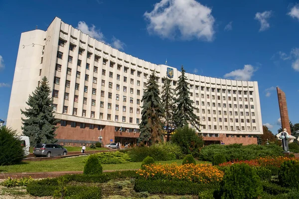 Regionaal Overheidsgebouw Ivano Frankivsk Ukraine September 2021 Hoge Kwaliteit Foto — Stockfoto