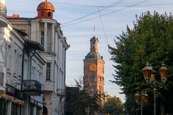 Widok Starą Wieżę Ciśnień Obecnie Muzeum Historycznym Centrum Winnicy Ukraina — Zdjęcie stockowe