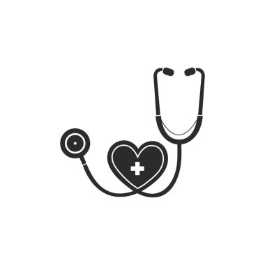 Tıbbi bakım ikonu. Düz biçim vektörü EPS.