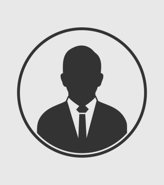 Daire şeklinde bir şirket simgesi. Düz biçim vektörü EPS.