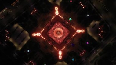 Şali şehrinde Hz. Muhammed 'in adını alan Müslümanların gururu camii. Avrupa 'nın en büyük camii. Hava görünümü