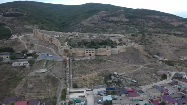 Luftaufnahme Der Antiken Festung Narin Kala Derbent Russland Die Republik — Stockvideo