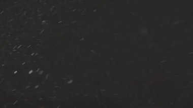 8K, ProRes 422, C-LOG 10 bit 'te gerçek kar yağışı izole edildi. Besteleme, hareket grafikleri, büyük ve küçük kar taneleri, izole kar taneleri