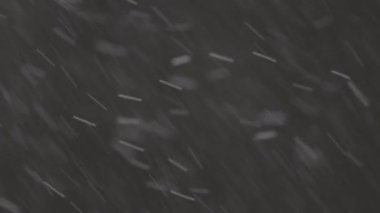 Güzel Real yağan kar 8K, ProRes 422, derecelendirilmemiş C-LOG 10 bit siyah zemin üzerinde izole. Mükemmel bokeh 'li bir telefoto lensi, besteleme görüntüleri, hareketli grafikler.