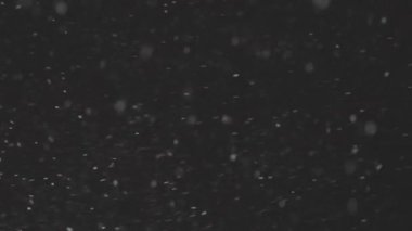 4K yavaş çekimde siyah zemin üzerinde izole edilmiş güzel Real kar, ProRes 422, derecelendirilmemiş C-LOG 10 bit, 50 mm lens ile çekildi. Besteleme ve hareket grafikleri için derecelendirilmemiş görüntüler