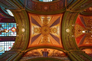 Rusya Federasyonu Silahlı Kuvvetleri Ana Tapınağı 'nın içinde. 09.25.2020, Kubinka, Moskova Bölgesi, Rusya