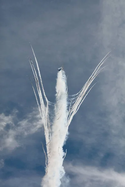 Prestaties Van Het Aerobatische Team Russische Ridders Russische Luchtmacht Vliegtuigen — Stockfoto