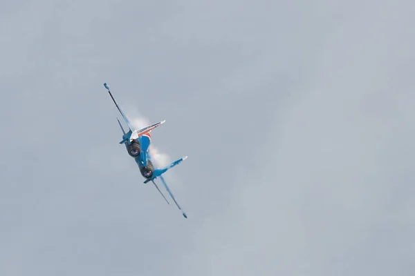 Performance Équipe Voltige Chevaliers Russes Force Aérienne Russe Sur Les — Photo