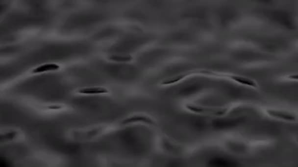 Splashes and drops on the surface of the liquid. Abstract Black Background Water vibration. 4K slow motion 100 fps, ProRes 422, 10 bit — Wideo stockowe