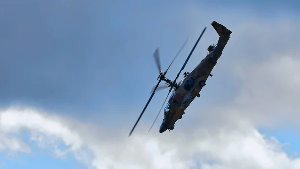 Атакующий Вертолет Аллигатор Кодовое Название Нато Хокум Российских Ввс Полигоне — стоковое фото
