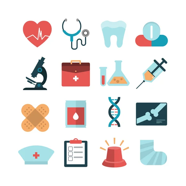 Vector health and medical icons — Stock Vector