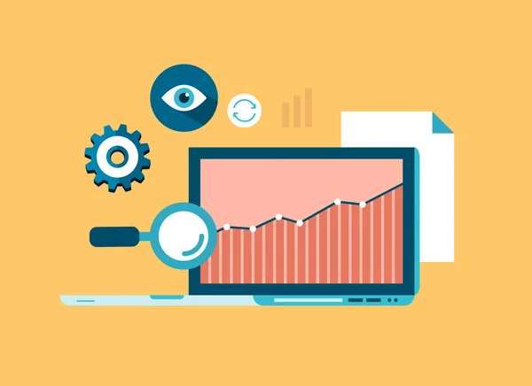 Concept d'analyse des données — Image vectorielle