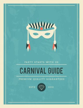 Karnaval Kılavuzu için VINTAGE poster