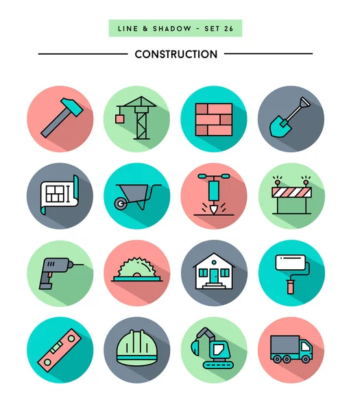 Conjunto de iconos de construcción — Vector de stock